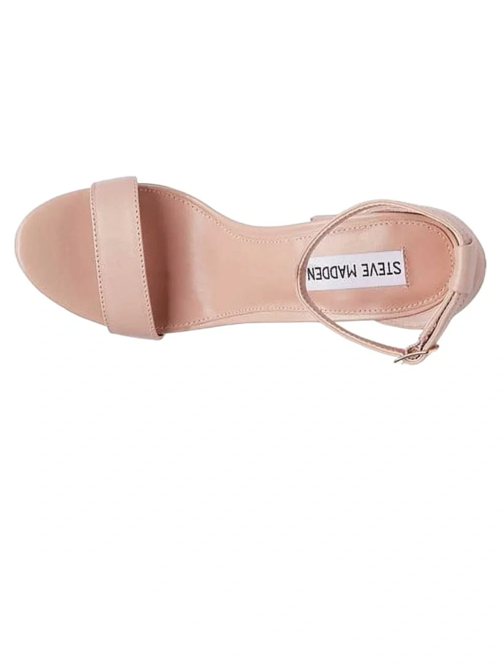 Steve Madden Carrson Blush Patent Leather Block Heel Sandals - NWOB - Size 7.5
